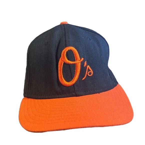 New Era Other - New‎ Era Wool Baltimore Orioles Fitted Hat Black and Orange Size 7 1/2